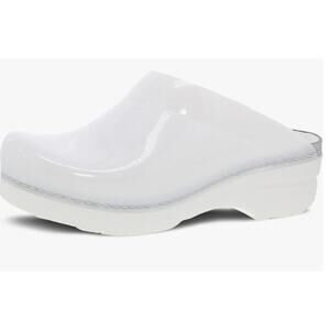Dansko Sonja Translucent Slip-on Mule Clog for Women White 8.5-9 M US